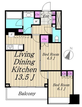 ザ・パークハウス三軒茶屋タワーの物件間取画像